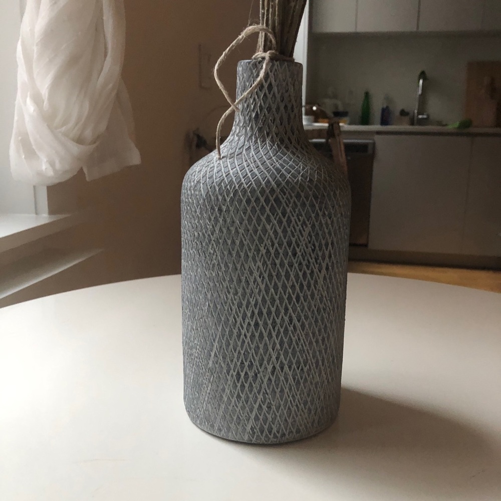 West Elm Textured Blue Base